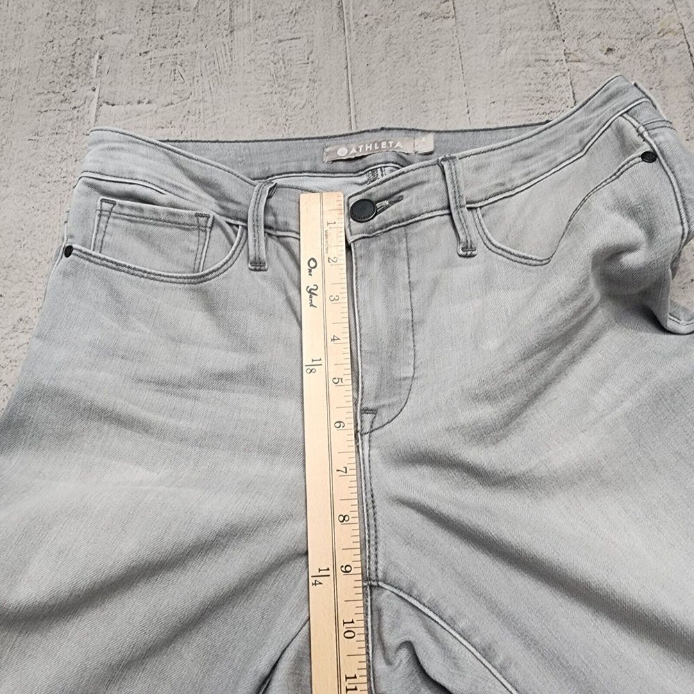 Athleta Sculptek Jeans Women's Size 6 Skinny Ankle Gray Stretch Denim Mid Rise - Picture 9 of 12